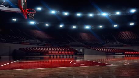 Basketball Court Under the Lights wallpaper