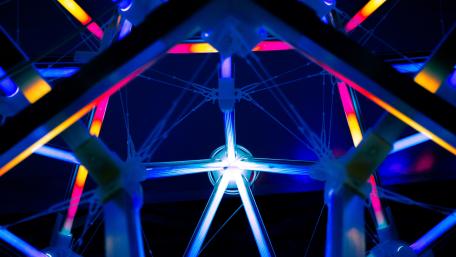 Neon Structure In Abstract Light Effects wallpaper