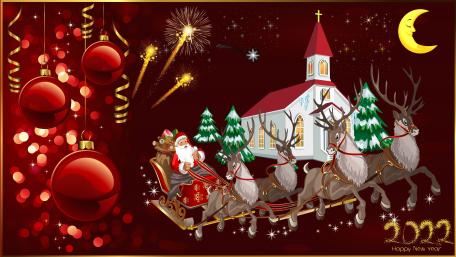 Festive Santa Claus Celebration Wallpaper wallpaper