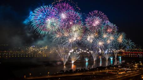 New year fireworks wallpaper
