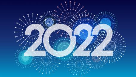 Bright New Year Celebration Wallpaper Design for 2022 wallpaper