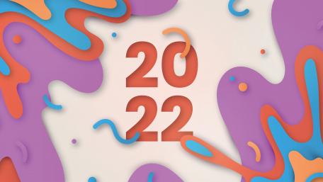 Vibrant Celebration of New Year 2022 wallpaper