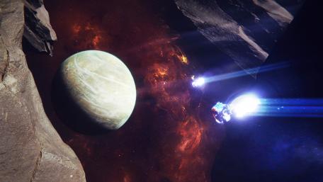 Celestial Exploration Beyond the Asteroid Belt wallpaper