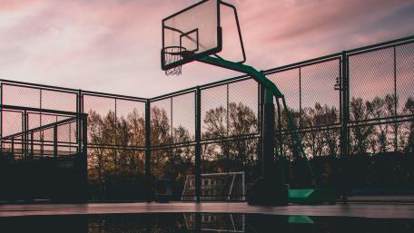 Basketball court wallpaper
