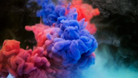 Blue and red flying colours wallpaper