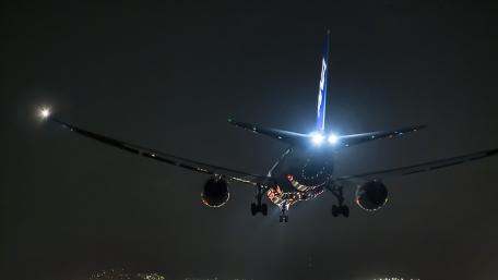 Take off of a flight wallpaper