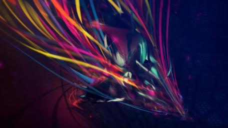 Vibrant Threads of Light and Darkness wallpaper