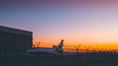 Stunning Airplane at Sunset in 4K Quality wallpaper
