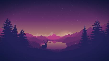 Enchanted Nightscape Elegance wallpaper