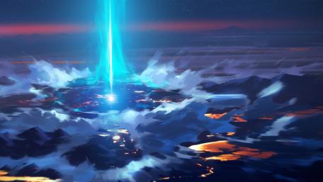 Mysterious Beacon in a Distant Future wallpaper