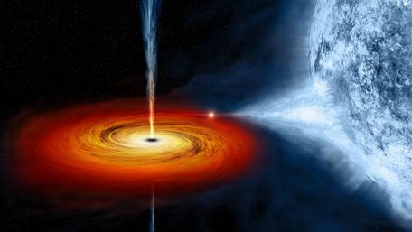 Majestic Dance of the Black Hole wallpaper