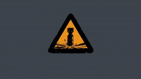 Explosive Humor Warning wallpaper