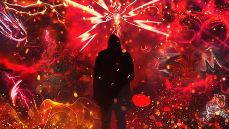 Man in cloak wallpaper