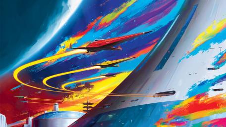 Futuristic airplans wallpaper