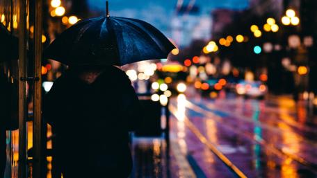 Rainy night wallpaper