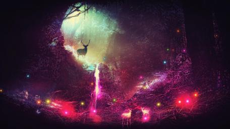 Magical Forest Fantasy Dreamland wallpaper