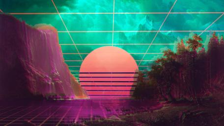 Retro Future Dreamscape wallpaper