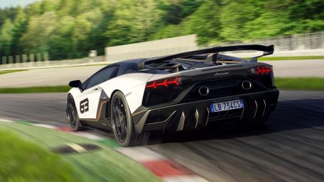 Lamborghini Aventador SVJ 63 2018 rear view wallpaper