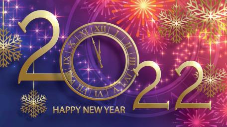 Golden 2022 Festive Fireworks New Year Countdown wallpaper