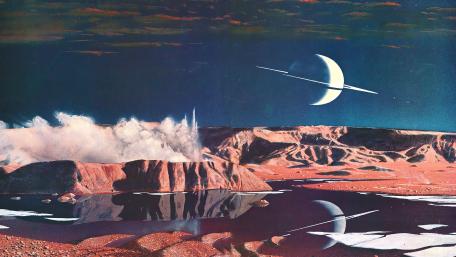Saturn from Tiitan wallpaper