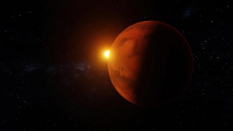 Sunlight on mars wallpaper