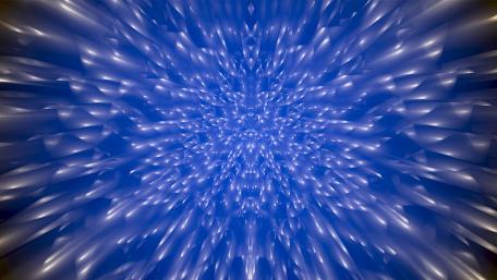 Dynamic Blue Fractal Explosion Art wallpaper