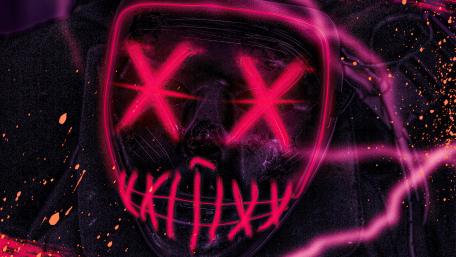 Pink XX Mask wallpaper