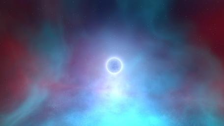 Glowing planet wallpaper