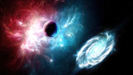 Cosmic Wonders of a Spiraling Galaxy wallpaper