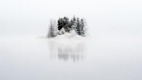 Winter morning in Arvika, Sweden wallpaper