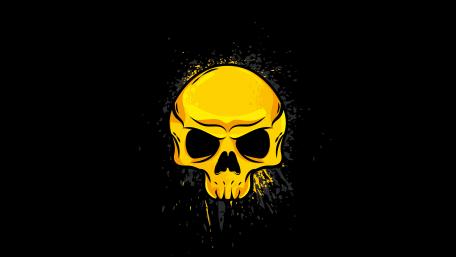 Gold skull wallpaper
