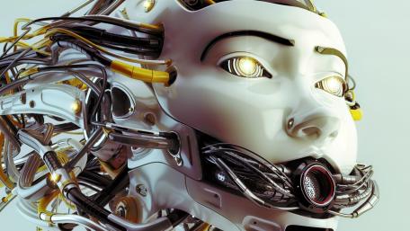 Futuristic Cyborg Art Wallpaper wallpaper