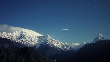 Panorama View of Annapurna Range Annapurna Conservation Area Nepal wallpaper