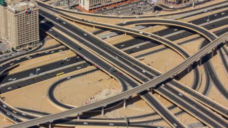 Turbine Interchange in Dubai wallpaper