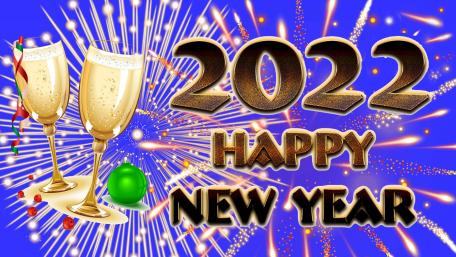 Festive Cheers for the New Year 2022 wallpaper