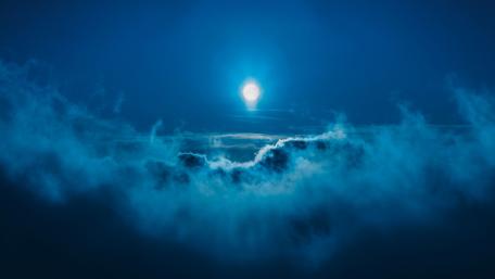 Enchanting Moonlit Ocean Scene wallpaper