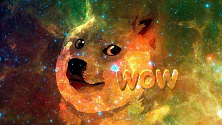 Galaxy doge wallpaper