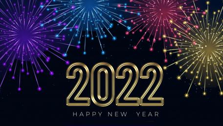 Festive Fireworks Welcoming 2022 wallpaper