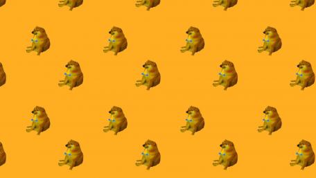 Cheems pattern wallpaper