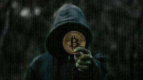 Cryptocurrency Enigma in the Digital Shadows wallpaper