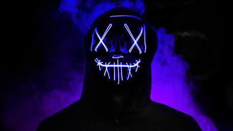 Neon Masked Vigilante wallpaper