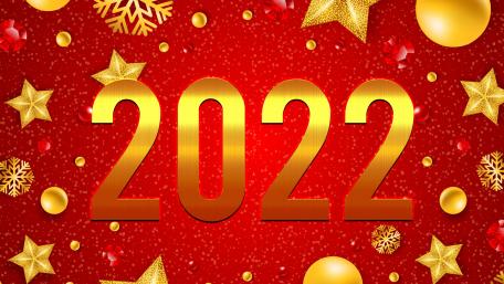 Festive New Year 2022 Wallpaper Art wallpaper