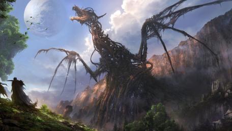 Dragon of the Enchanted Forest wallpaper