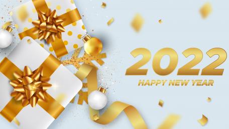 Elegant Celebration of the New Year 2022 wallpaper