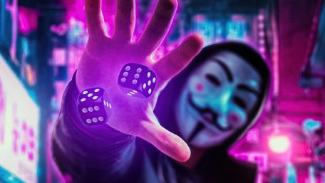 Hacker dices wallpaper