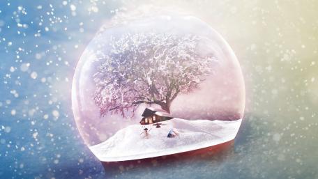 Snow globe wallpaper