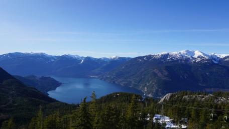Howe Sound Vista from Sea to Sky Gondola wallpaper