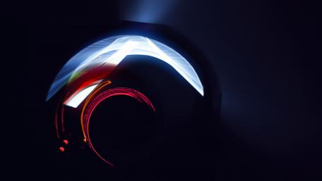 Vibrant Luminescence in Dark Abyss wallpaper