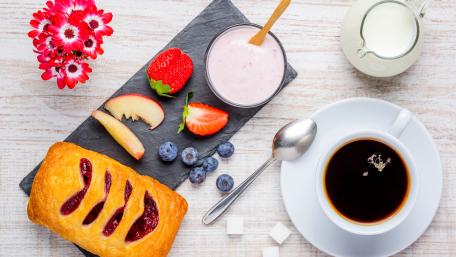 Breakfast wallpaper