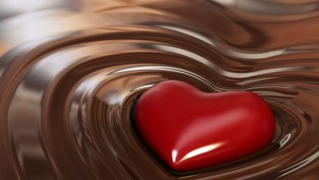 Sweet Heart of Chocolate Bliss wallpaper
